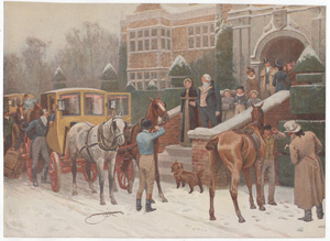 [Winter carriage scene]